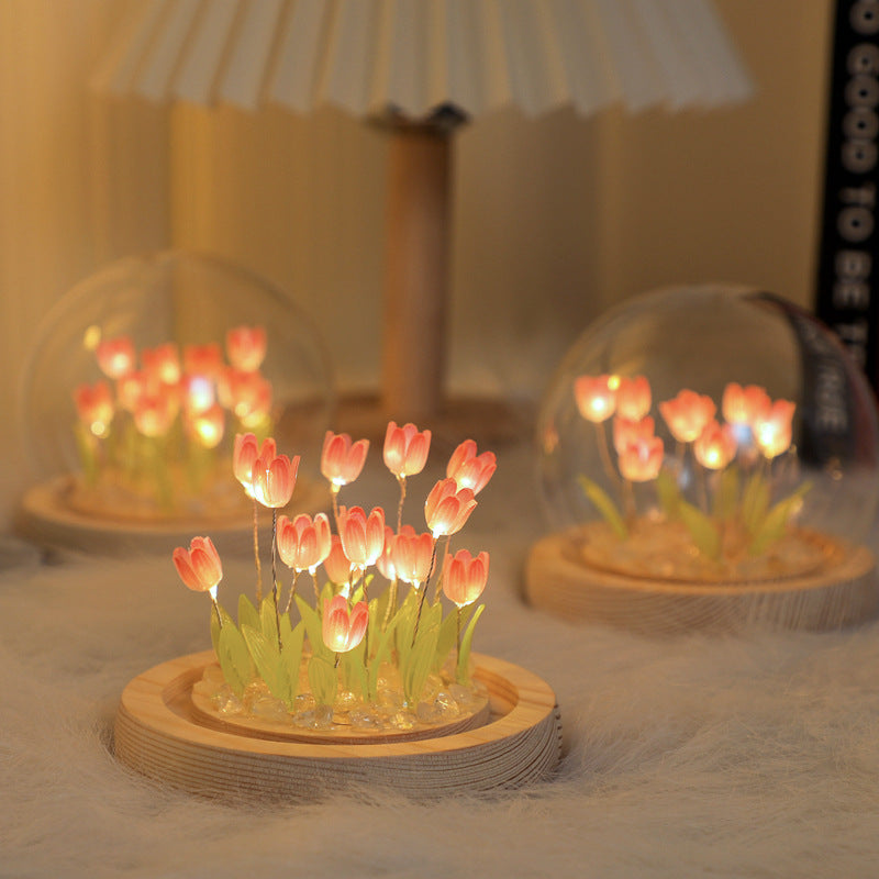 Lampara Cupula de tulipanes