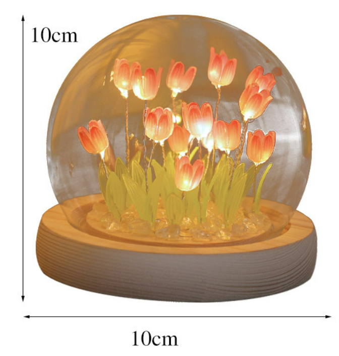 Lampara Cupula de tulipanes